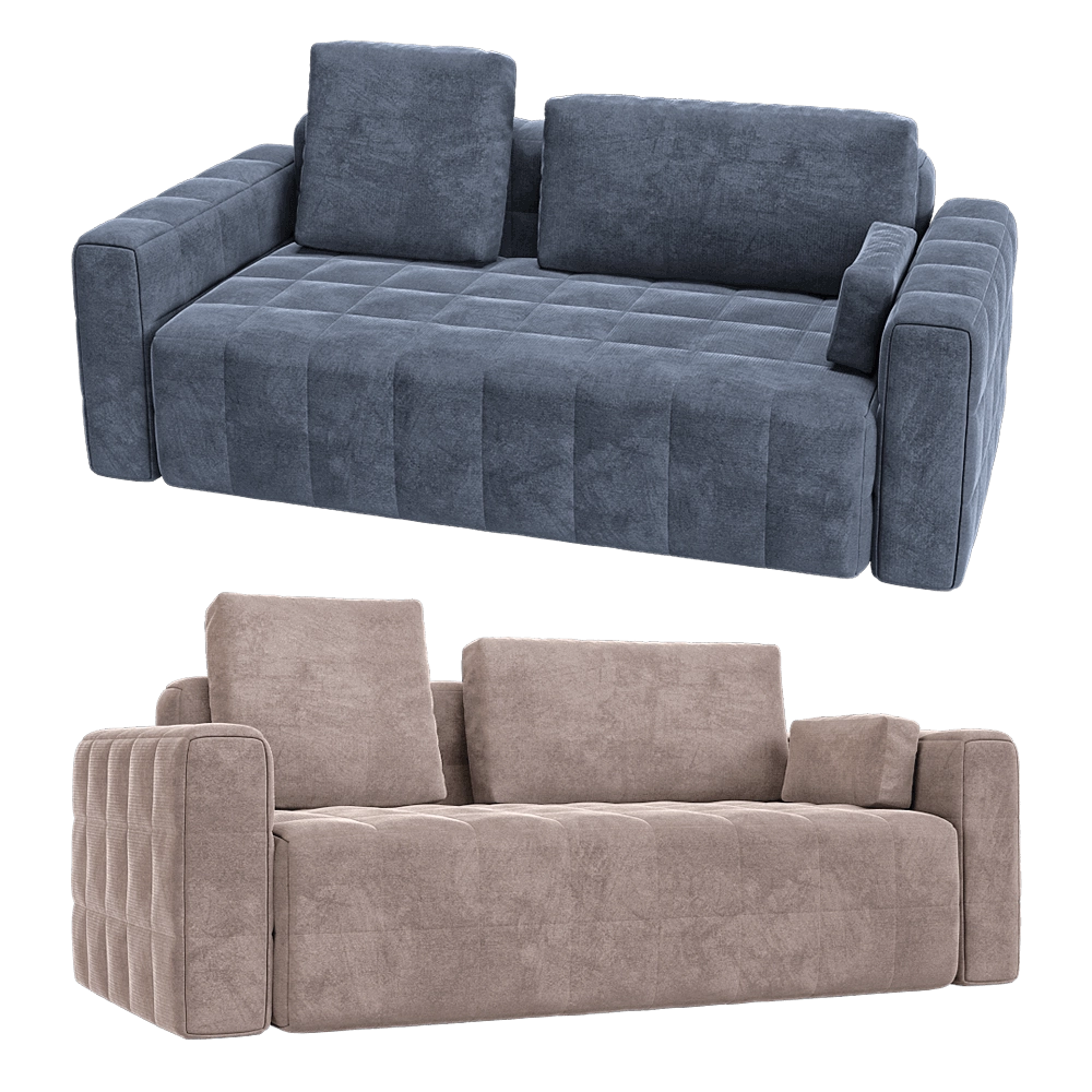 KULT – 2-seater fixed sofa Block 2 3D Model KULT – 2-seater fixed sofa Block 2 3D Model