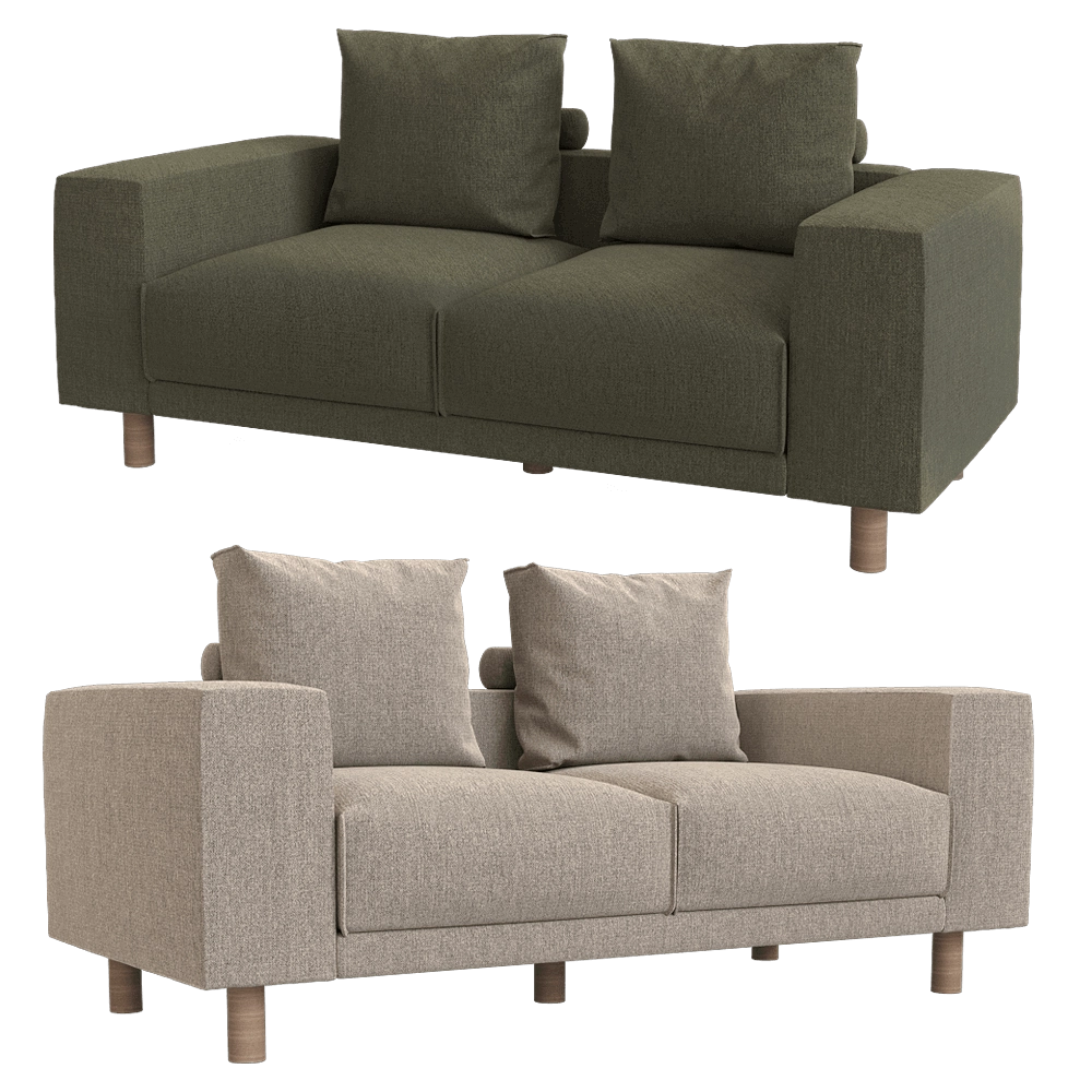 KULT – 2-seater fixed sofa Fran 3D Model KULT – 2-seater fixed sofa Fran 3D Model