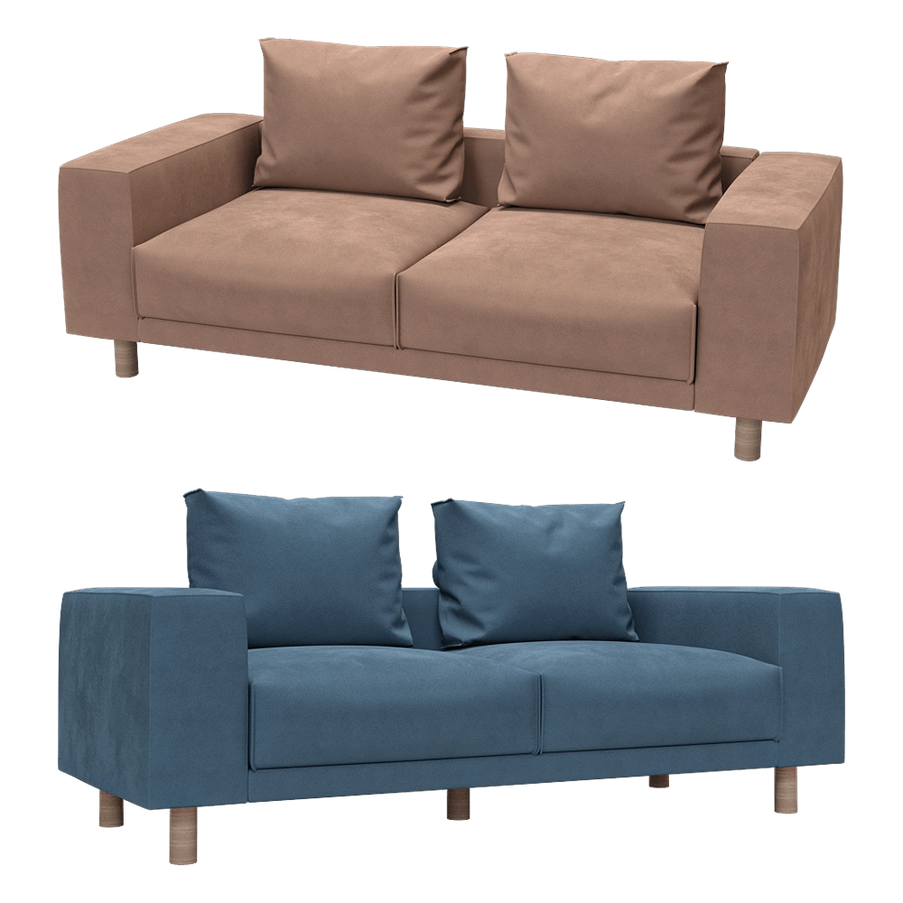 KULT – 3-seat fixed sofa Fran 2 3D Model KULT – 3-seat fixed sofa Fran 2 3D Model