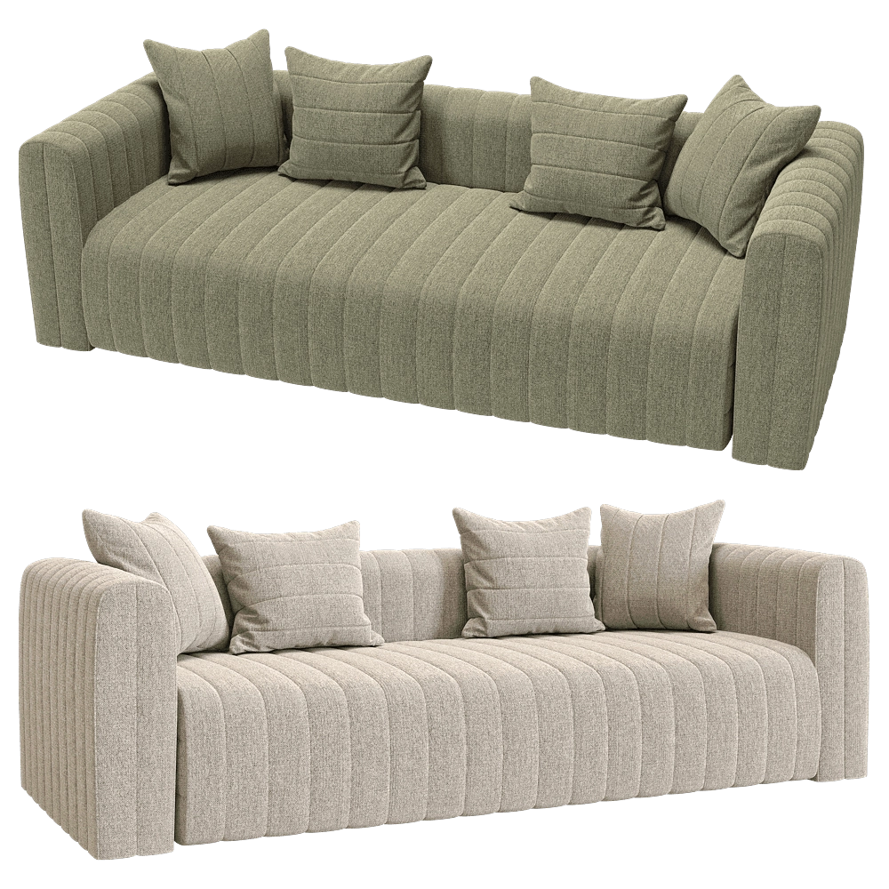 KULT – 3-seater fixed sofa Bardi 1 3D Model KULT – 3-seater fixed sofa Bardi 1 3D Model