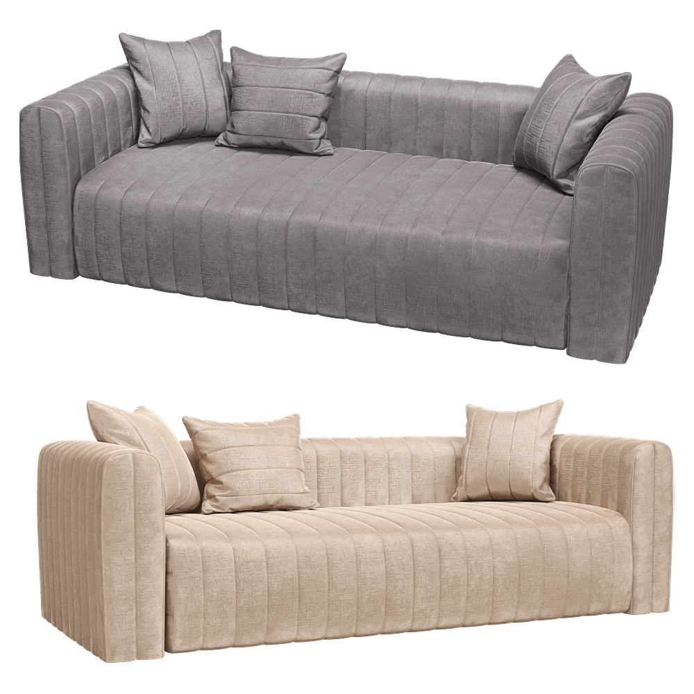 KULT – 3-seater fixed sofa Bardi 2 3D Model KULT – 3-seater fixed sofa Bardi 2 3D Model