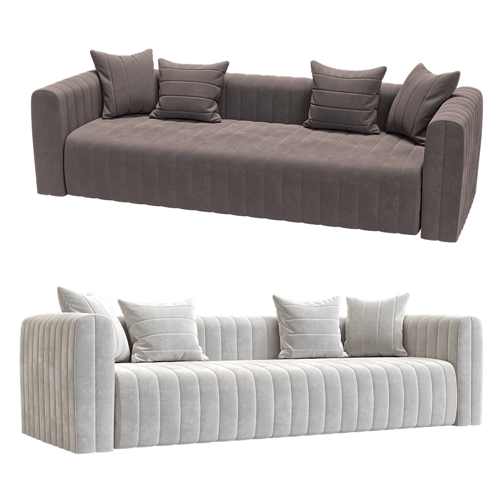 KULT – 3-seater fixed sofa Bardi 3 3D Model KULT – 3-seater fixed sofa Bardi 3 3D Model