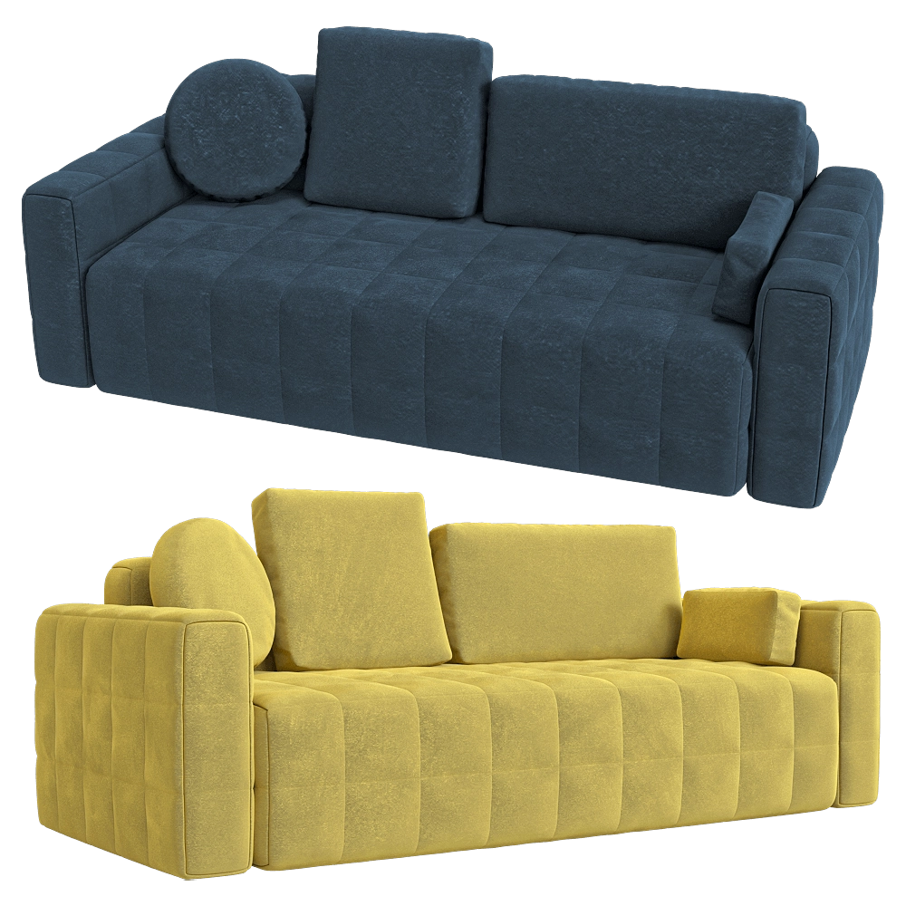 KULT – 3-seater fixed sofa Block 3 3D Model KULT – 3-seater fixed sofa Block 3 3D Model