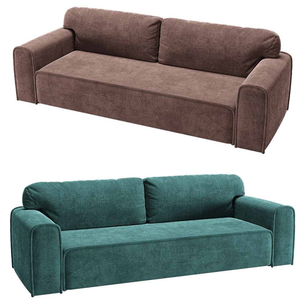 KULT – 3-seater fixed sofa Boni 13 00 3D Model KULT – 3-seater fixed sofa Boni 13 00 3D Model