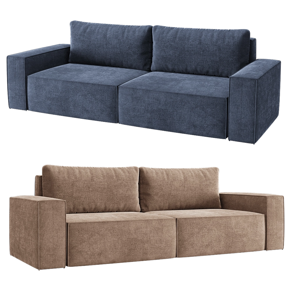 KULT – 3-seater fixed sofa Erwin 3D Model KULT – 3-seater fixed sofa Erwin 3D Model