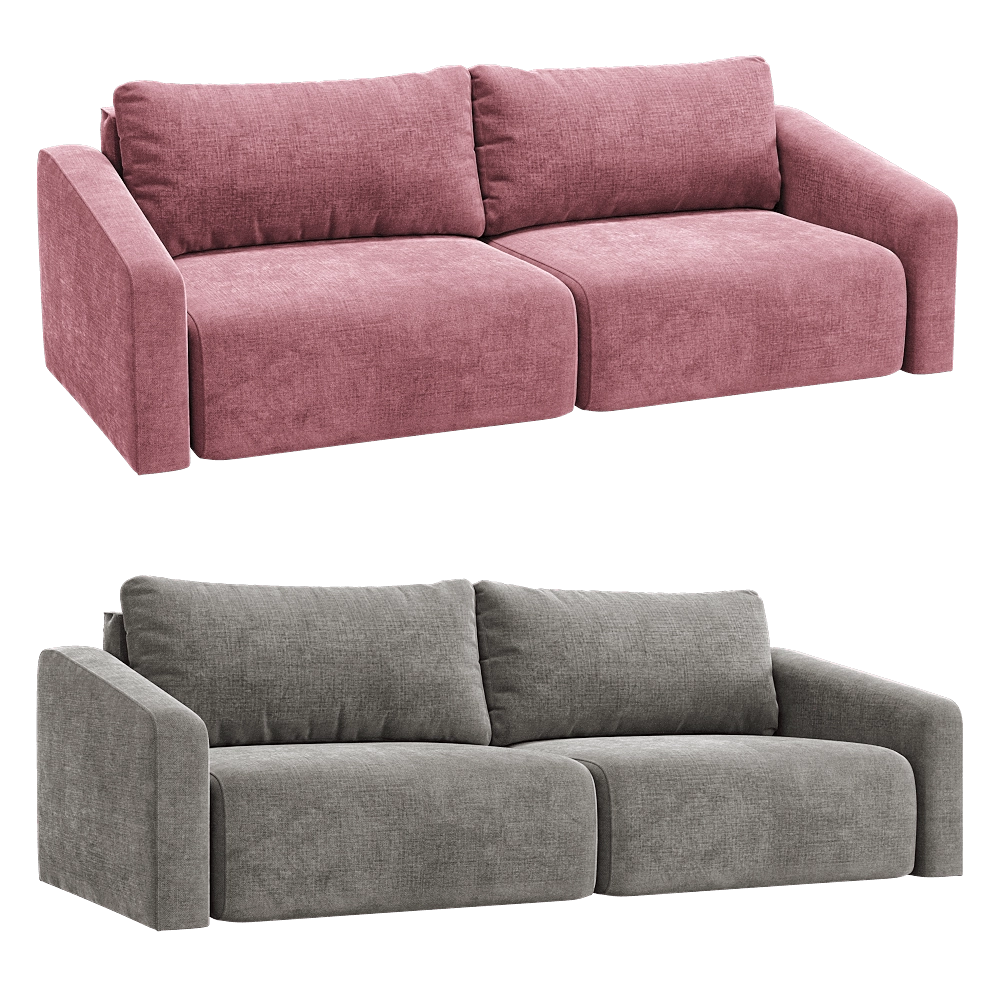 KULT – 3-seater fixed sofa Minku 3D Model KULT – 3-seater fixed sofa Minku 3D Model