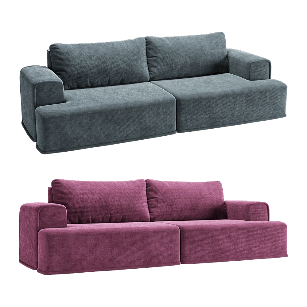 KULT – 3-seater fixed sofa Ruffo 3D Model KULT – 3-seater fixed sofa Ruffo 3D Model
