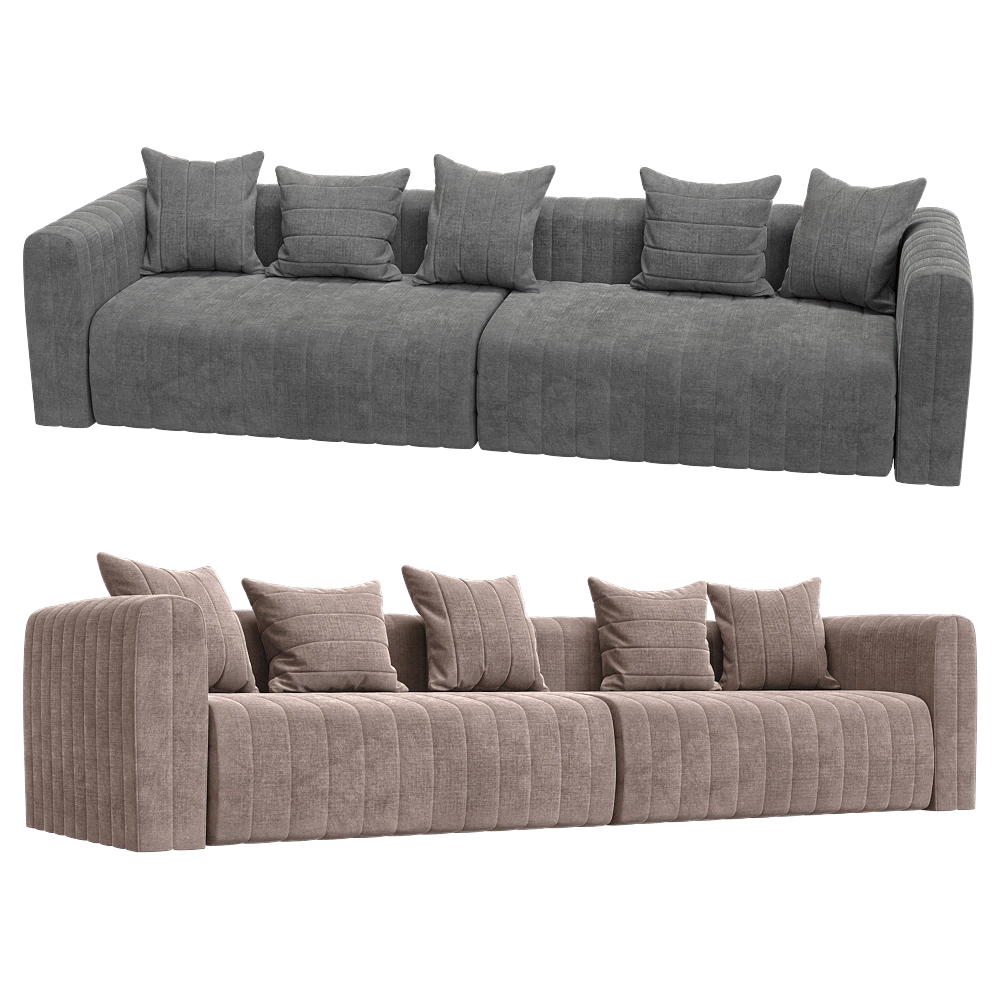 KULT – 4-seater fixed sofa Bardi 3D Model KULT – 4-seater fixed sofa Bardi 3D Model