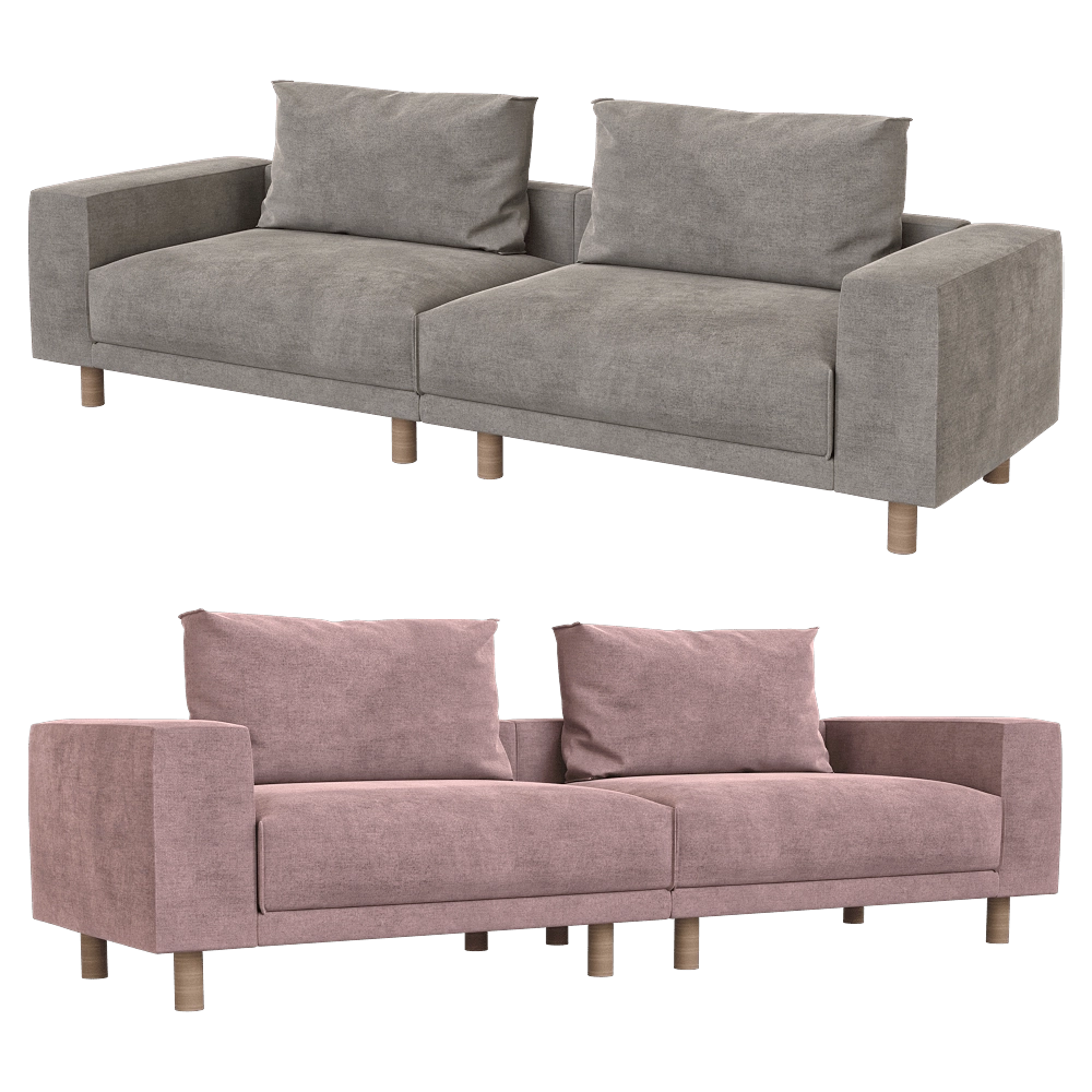 KULT – 4-seater fixed sofa Fran 3D Model KULT – 4-seater fixed sofa Fran 3D Model