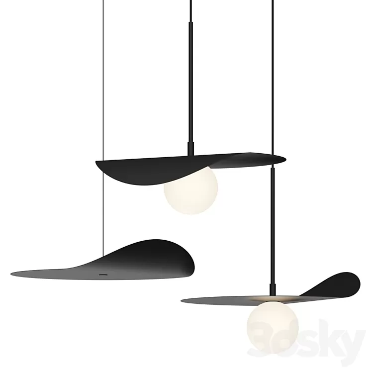 Kundalini Flow Pendant Lamps 3D Model Free Download