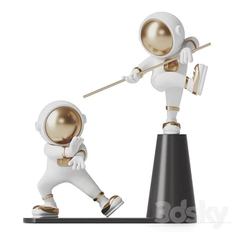 Kung fu astronaut 3D Model Kung fu astronaut 3D Model
