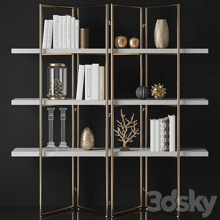 Kupa Concrete Bookcase 3D Model Free Download Kupa Concrete Bookcase 3D Model Free Download