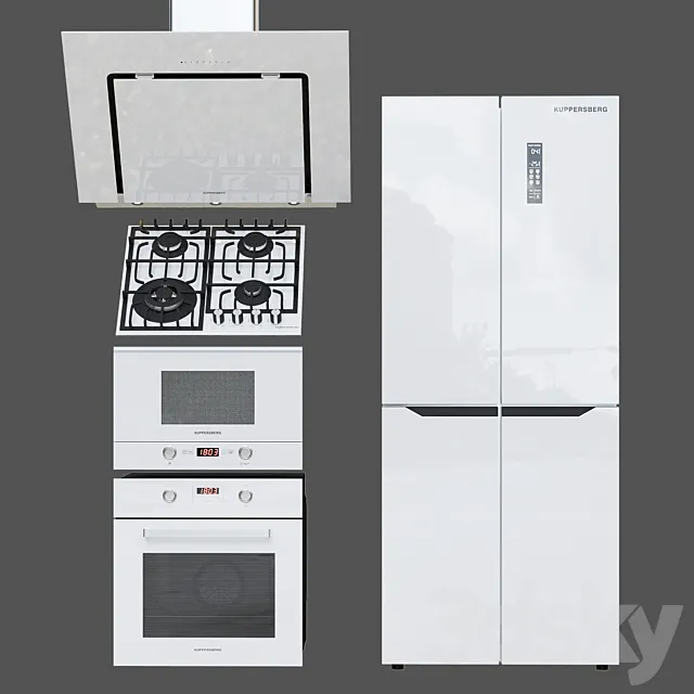 Kuppersberg kitchen appliances collection 3D Model Kuppersberg kitchen appliances collection 3D Model
