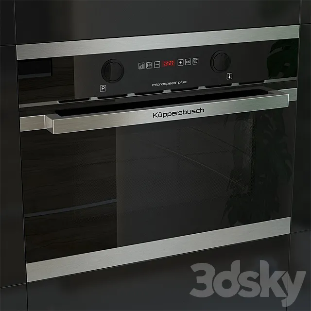 Kuppersbusch EMWK6260 Microvawe Black 3D Model