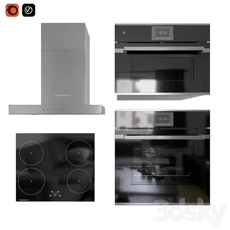 Kuppersbusch set 3D Model