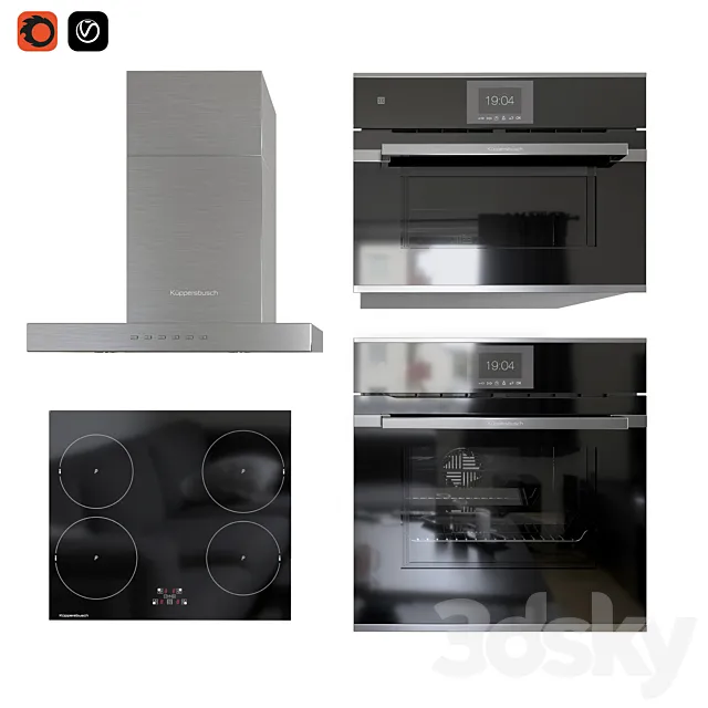 Kuppersbusch set 3DModel Kuppersbusch set 3DModel