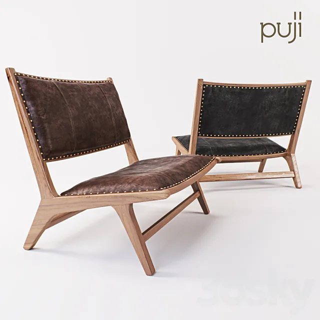 Kursi Leather Chair 3D Model Kursi Leather Chair 3D Model