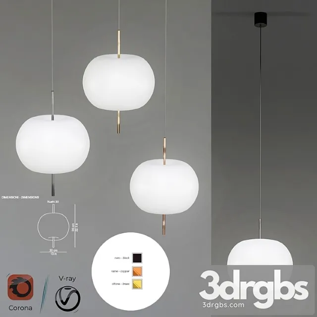 Kushi Kundalini Suspension Lamp 1 3D Model Download