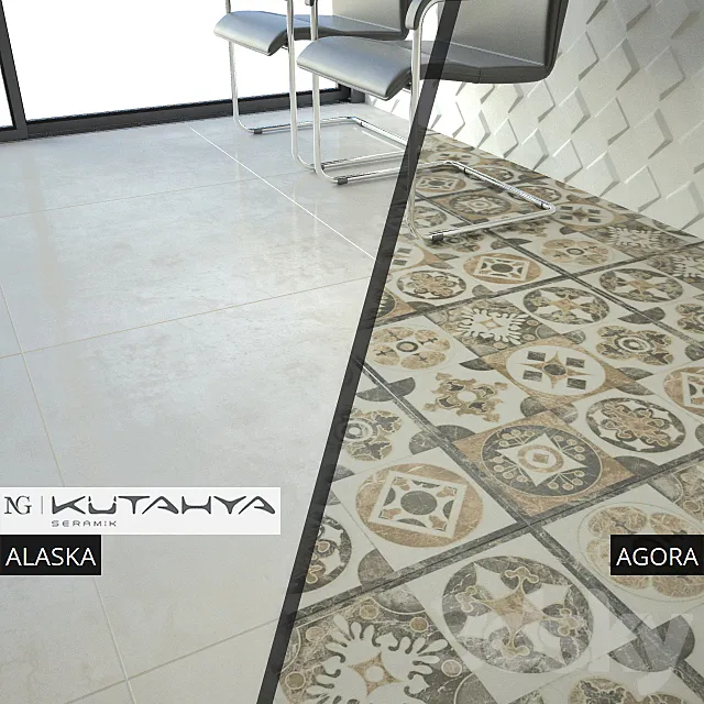 KUTAHYA SERAMIK ALASKA AGORA 3D Model KUTAHYA SERAMIK ALASKA AGORA 3D Model