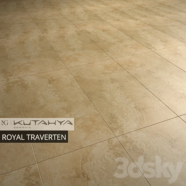 KUTAHYA SERAMIK ROYAL TRAVERTEN 3D Model KUTAHYA SERAMIK ROYAL TRAVERTEN 3D Model