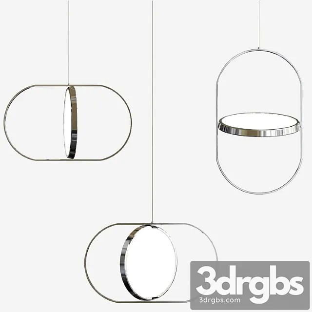 Kuu – reversible pendant light 3D Model Download