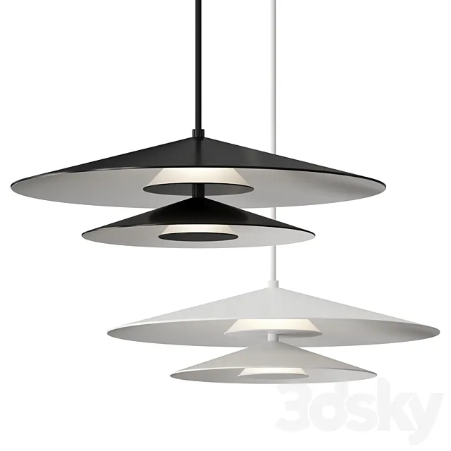 Kuzco Lighting Cruz Light LED Pendant Lamp 3D Model Kuzco Lighting Cruz Light LED Pendant Lamp 3D Model