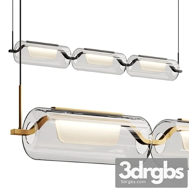 Kuzco Lighting Hilo Linear Pendant Lamp 3D Model Download