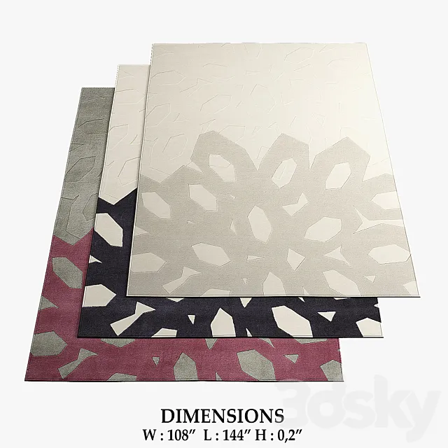 Kvadrat Rugs_648 3D Model