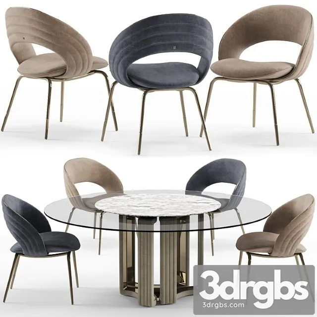 Kylo chair and table – visionnaire 2 3D Model Download