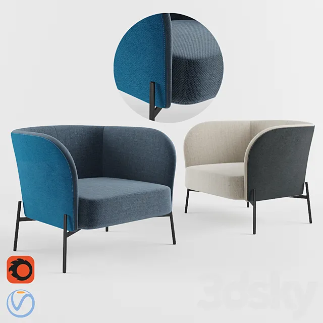 Kyodai 1 – Seater Sofa 3DModel Kyodai 1 – Seater Sofa 3DModel