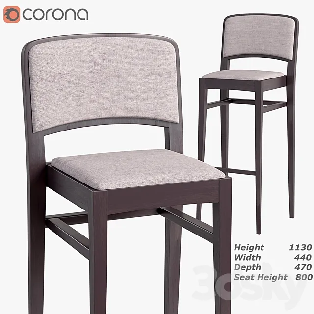 kyotobarstool 3D Model