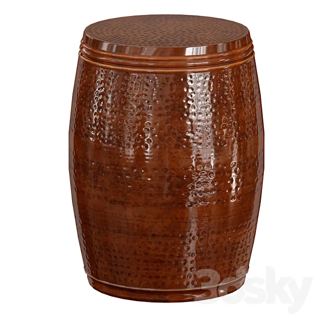 Kyra Drum End Table by Mistana 3D Model Kyra Drum End Table by Mistana 3D Model