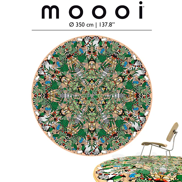 l `afrique carpet by moooi 3D Model l `afrique carpet by moooi 3D Model