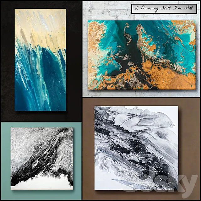 L Dawning Scott Fine Art – set 11 3D Model L Dawning Scott Fine Art – set 11 3D Model
