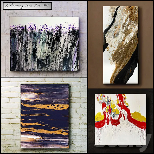 L Dawning Scott Fine Art – set 13 3D Model L Dawning Scott Fine Art – set 13 3D Model