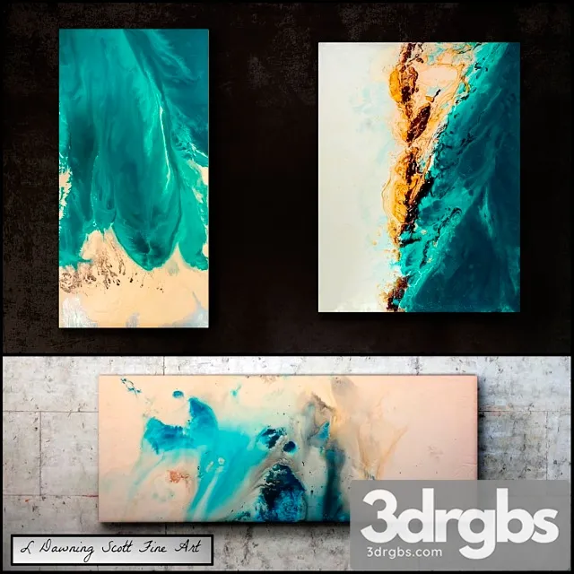 L Dawning Scott Fine Art Set 2 3D Model Download
