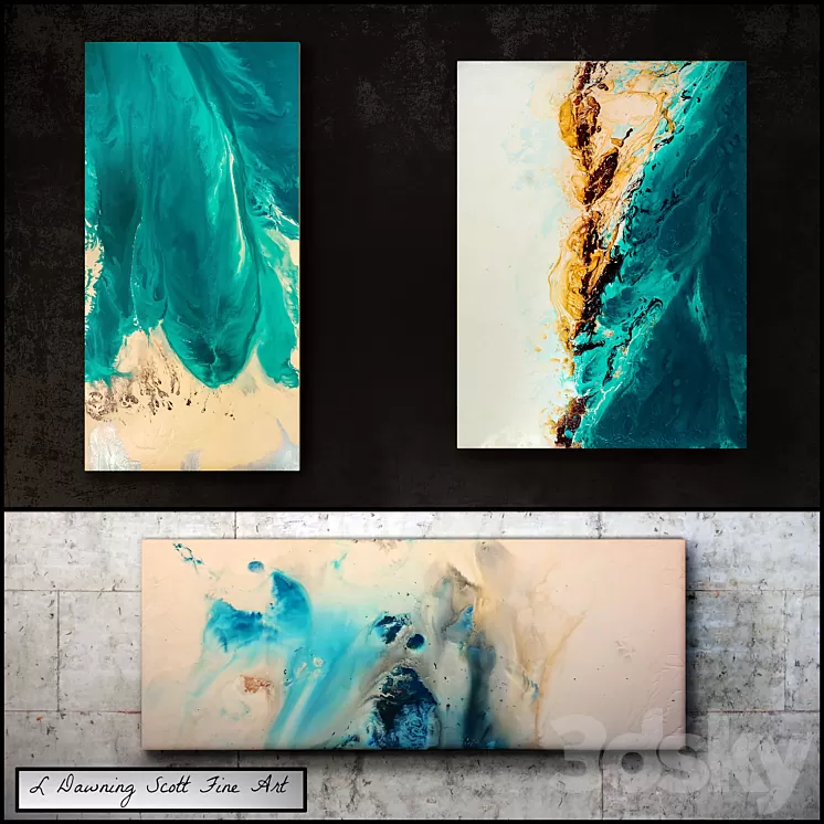 L Dawning Scott Fine Art – set 2 3D Model