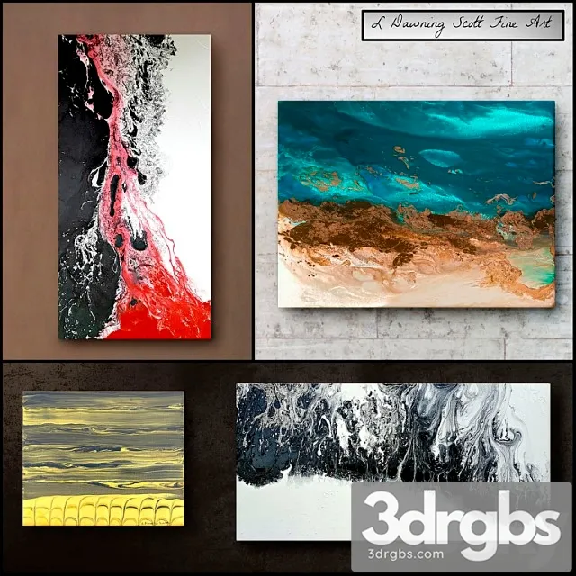 L dawning scott fine art – set 7 3D Model Download