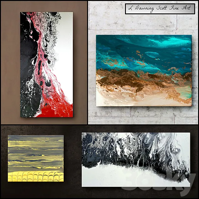 L Dawning Scott Fine Art – set 7 3DModel L Dawning Scott Fine Art – set 7 3DModel