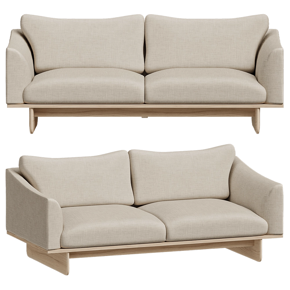 L.Ercolani – Sofa Grade two seater 3D Model L.Ercolani – Sofa Grade two seater 3D Model