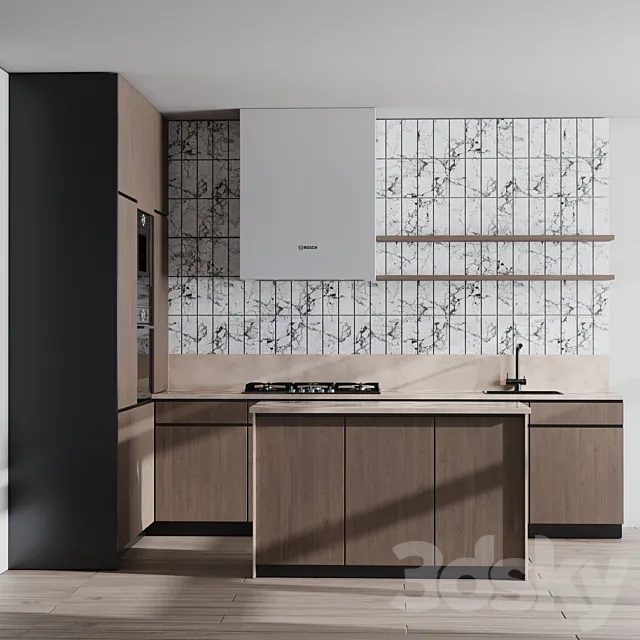 L Kitchen Appliance Bosch Kitchen No 49 3D Model L Kitchen Appliance Bosch Kitchen No 49 3D Model