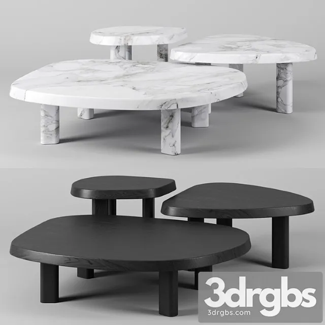 L series marble coffee table 2 3D Model Download