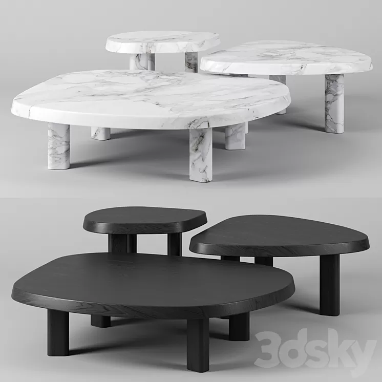 L Series Marble Coffee Table 3D Model L Series Marble Coffee Table 3D Model