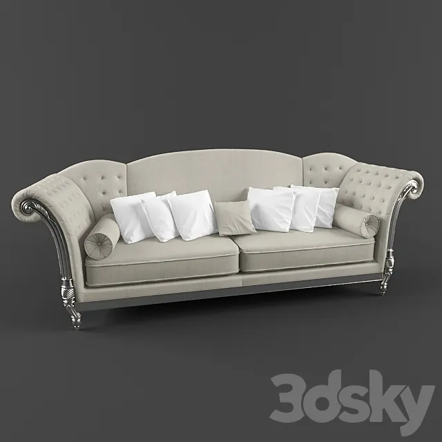 L Sofa Neoklasika 3DModel