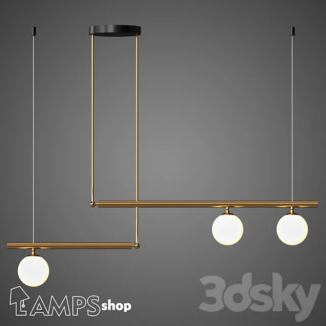 L1157 Chandelier ORB A 3D Model L1157 Chandelier ORB A 3D Model
