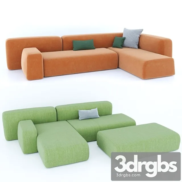 La cividina. suiseki sofa. 2 3D Model Download La cividina. suiseki sofa. 2 3D Model Download