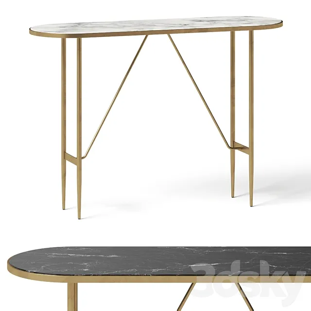 La Forma _ Julia Grup Elisenda Console Table 3D Model