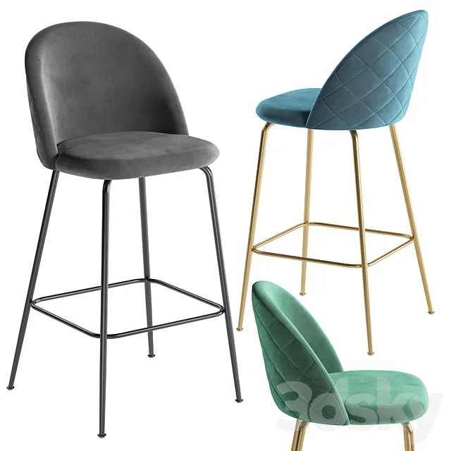 La Forma barstool Mystere Cult Furniture Heather Brooke 3DModel La Forma barstool Mystere Cult Furniture Heather Brooke 3DModel