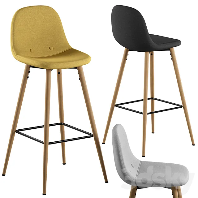 La forma barstool nilson 3D Model La forma barstool nilson 3D Model