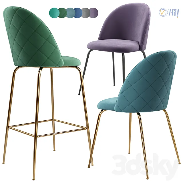 La Forma. Chair Mystere. 3D Model La Forma. Chair Mystere. 3D Model